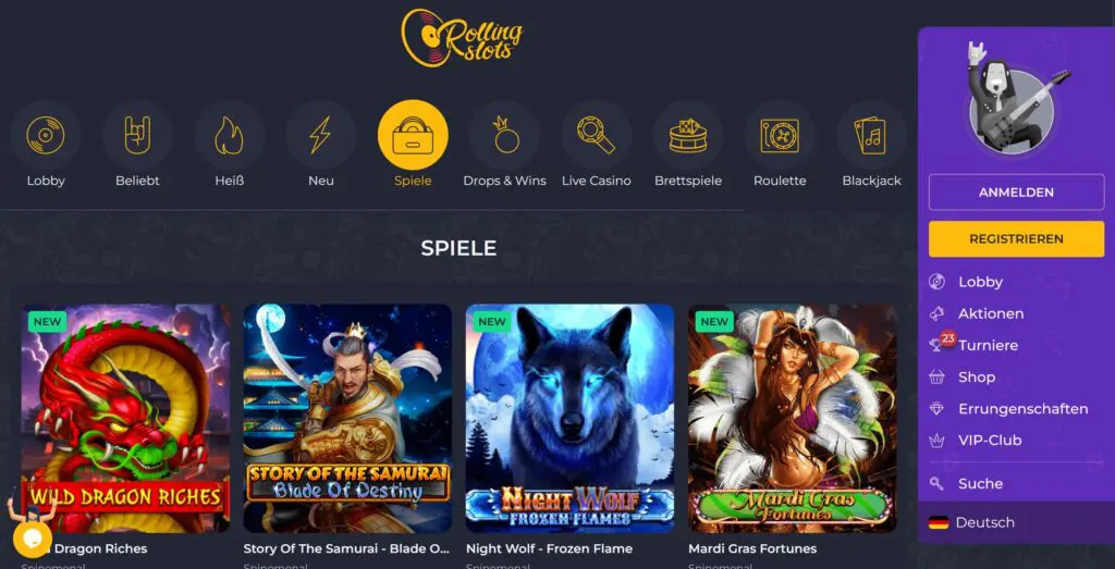 rolling slots spiele