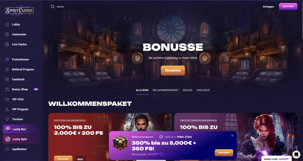 spirit casino bonusangebote 1