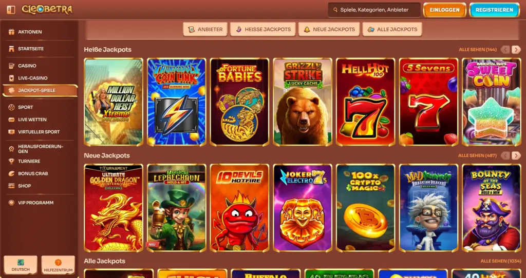 cleobetra jackpots