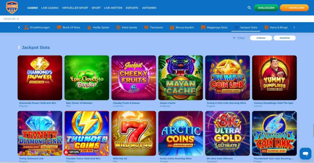 FeliceBet Jackpots