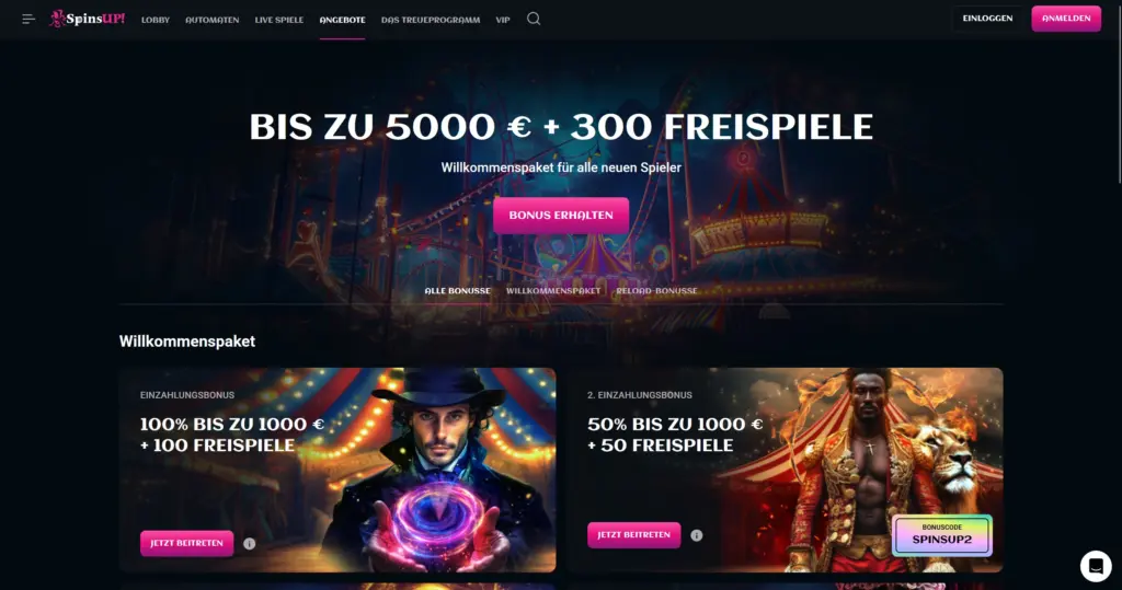 SpinsUP Bonus
