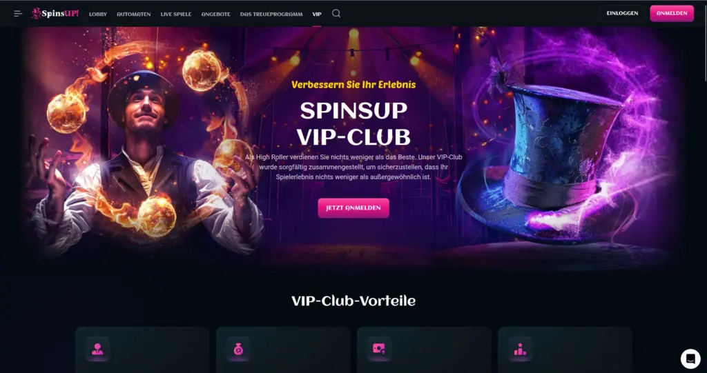 SpinsUp VIP Club