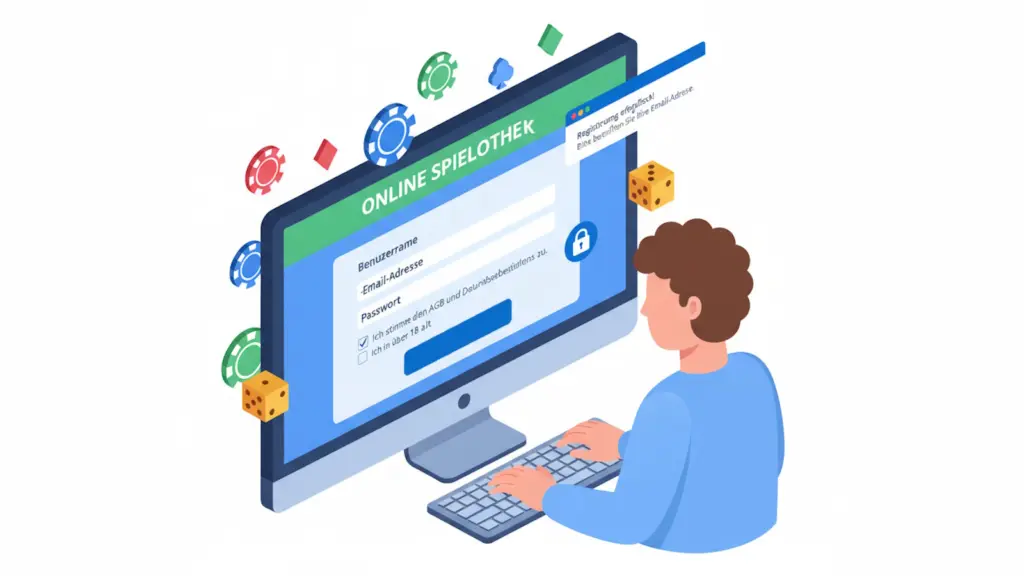 Registrierung in einer Online Spielothek