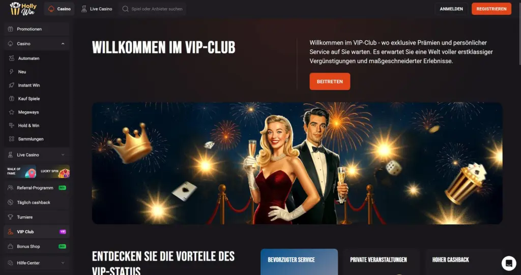 HollyWin 10 Hollywin VIP Club