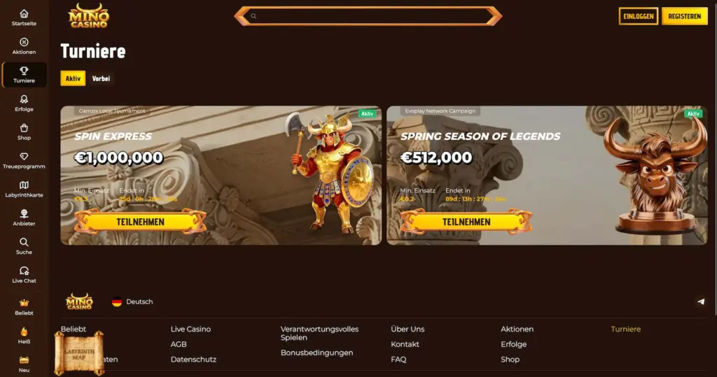 Mino Casino 11 MinoCasino Turniere