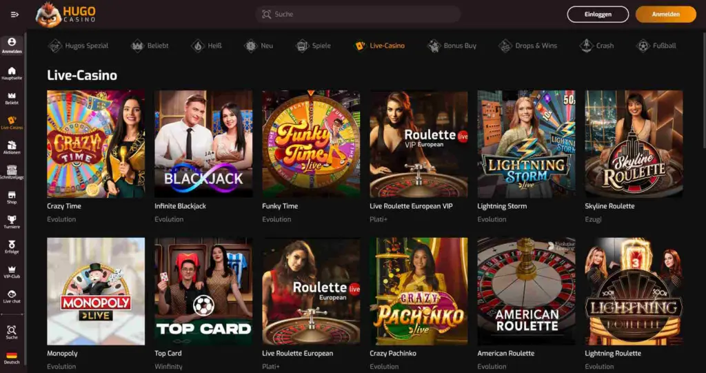 Hugo Casino 5 Hugo Casino Live Games
